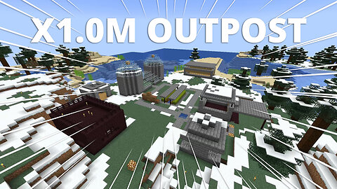 Presenting x1.0m outpost (2b2t Build) - (PC HD) [720p30FPS]