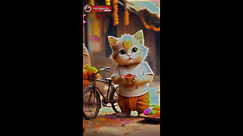 cute cats hol colour full dey