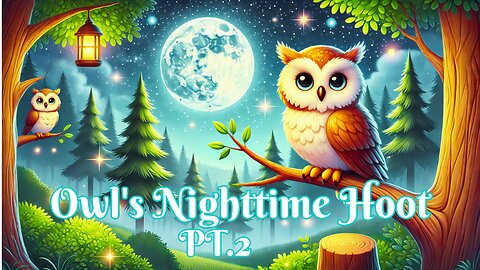 🌙🦉 Owl’s Nighttime Hoot Pt.2 – A Soothing Bedtime Lullaby for Kids! 🦉🌙