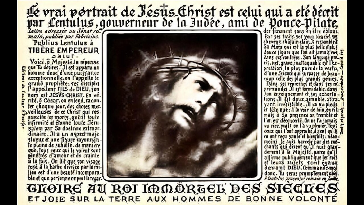 The Letter of Lentulus Reveals Shocking Truth(?) about Jesus ~ By The Crow 5.31.25