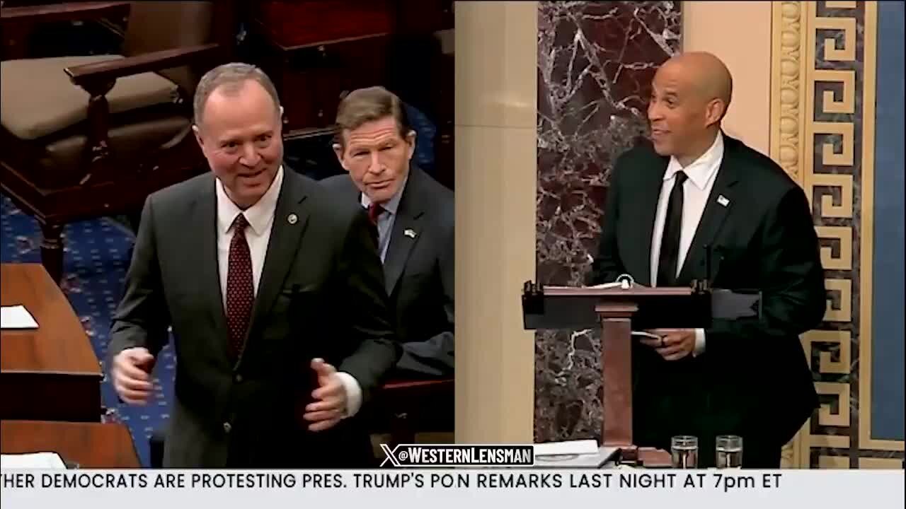 Senator Adam Schiff Says that Senator Cory Booker Is ‘a Towering Intellect’