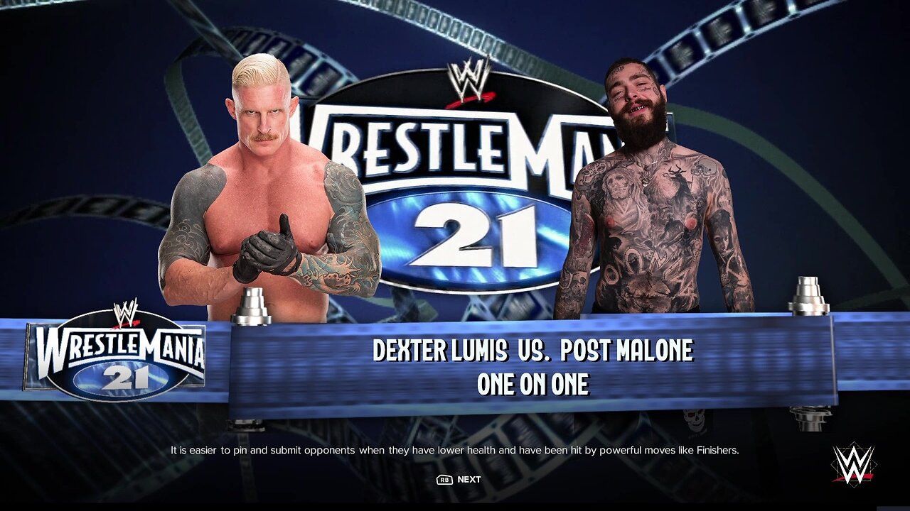 WWE 2k24 Dexter Lumis vs Post Malone