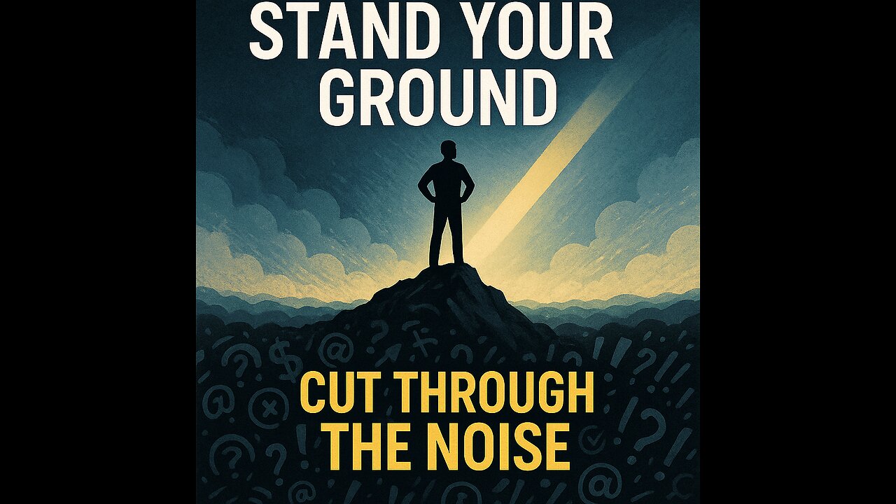 Stand Your Ground | Cut Through the Noise & Stay Focused on Your Goals