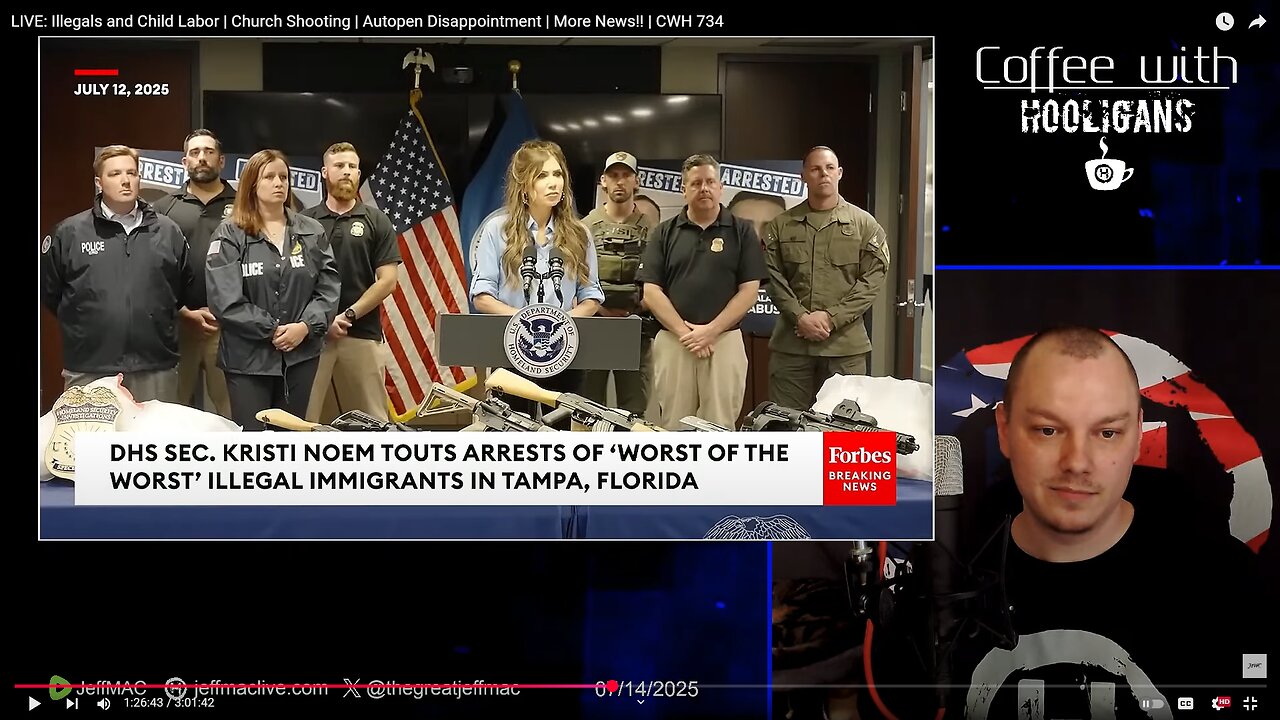 LIVE: Illegals and Child Labor | Church Shooting | Autopen Disappointment | More News!! | CWH 734