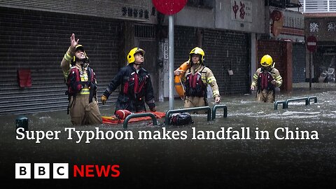 Super Typhoon Ragasa makes landfall in China | BBC News