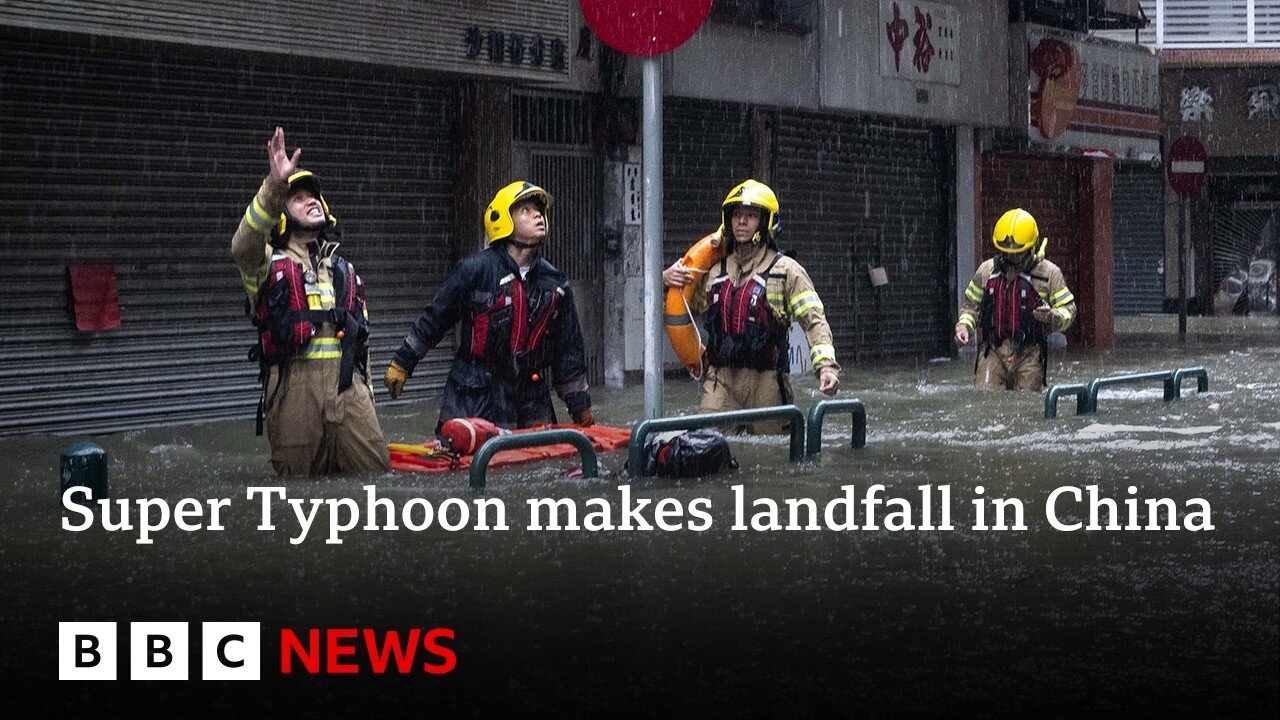 Super Typhoon Ragasa makes landfall in China | BBC News