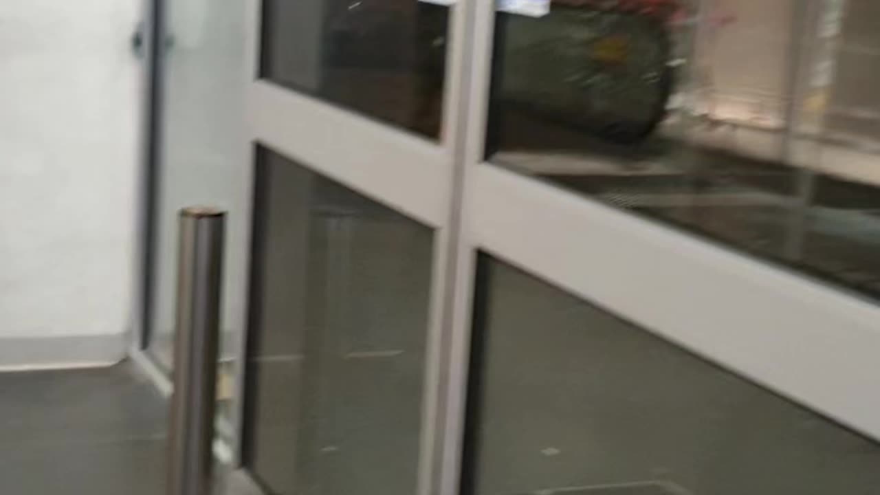 Exit automatic doors - Coles