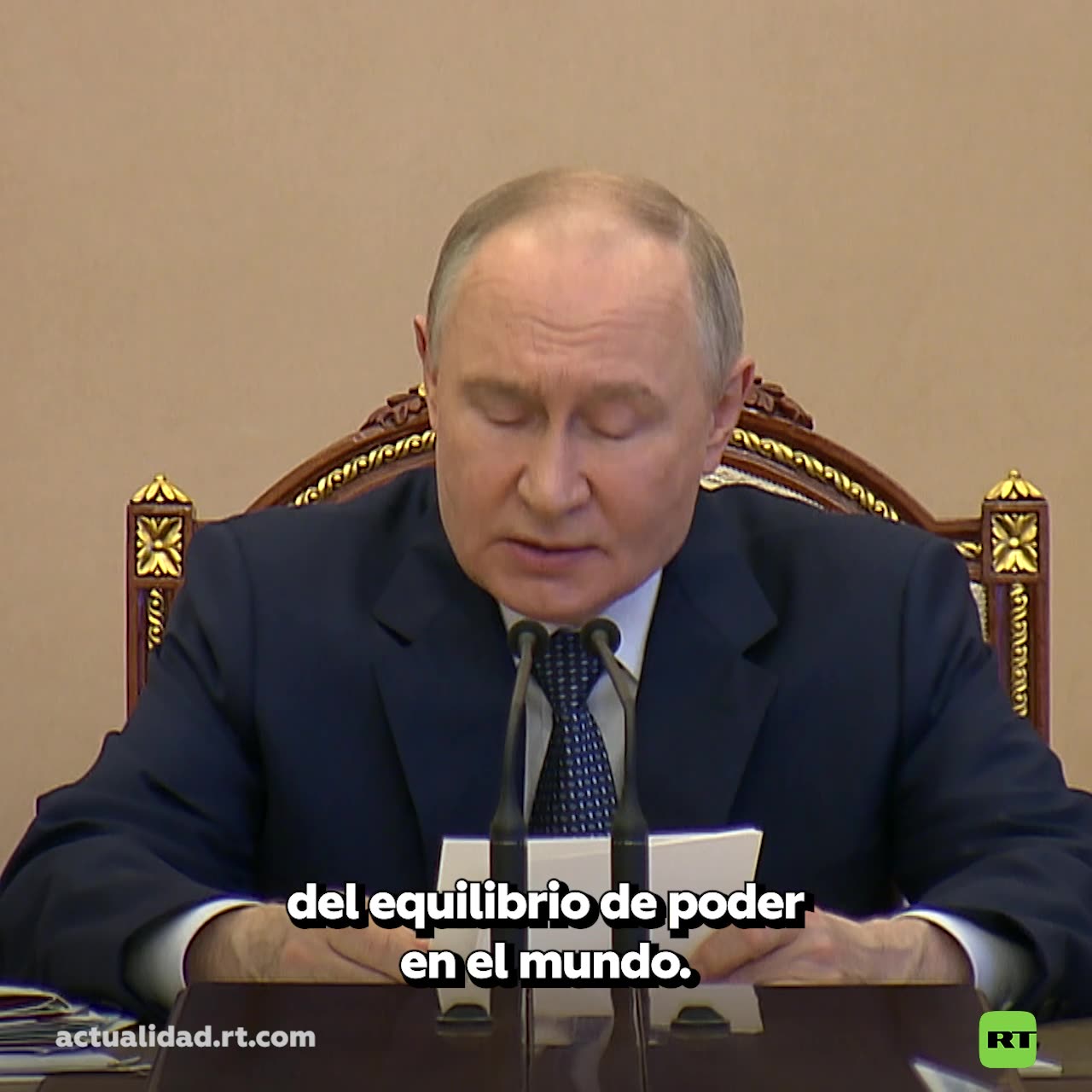 Putin: "La tríada nuclear es garante de la soberanía de Rusia"