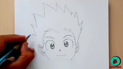 how to draw Gon Freecss step by step ｜ drawing Hunter X Hunter