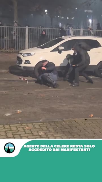 Dhune e eger ndaj nje polici ne Torino, Itali