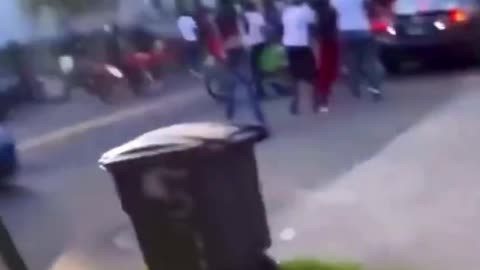 Blacks gang attack delivery driver