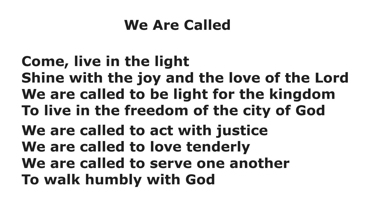 We Are Called