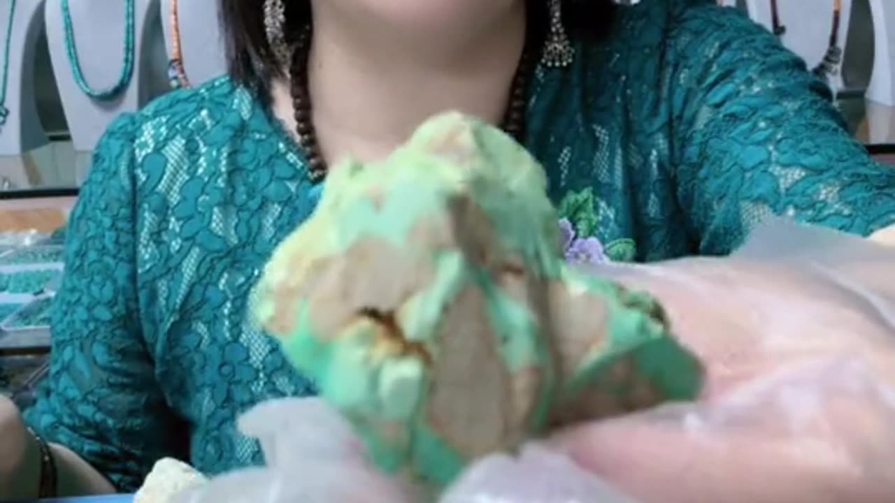 250423-15 Natural raw turquoise wool material