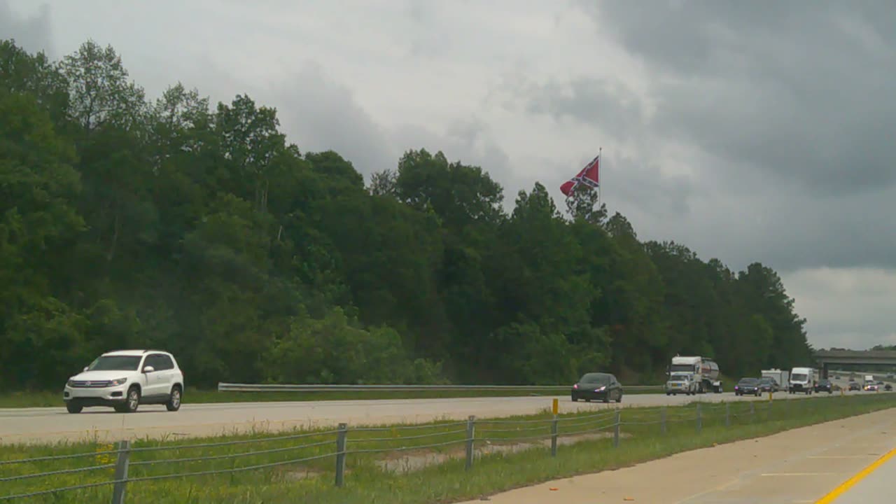 Rebel Flag on I 85 Summer Edition