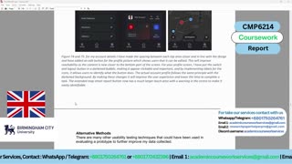 Client Work (Coursework) | CMP6214 Mobile App User-Centred Design | Birmingham City University