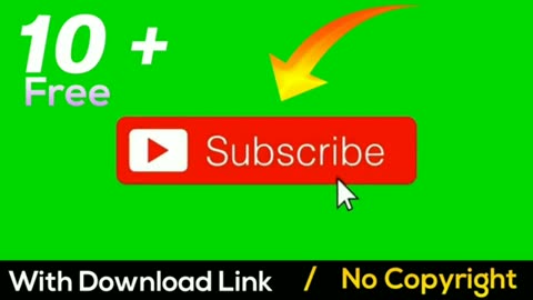 Green screen subscribe 🔥