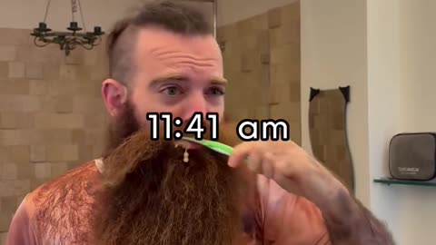Hairy Man's Hilarious Morning Routine