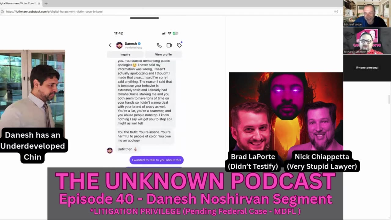 THE UNKNOWN PODCAST 40 – DANESH NOSHIRVAN SEGMENT