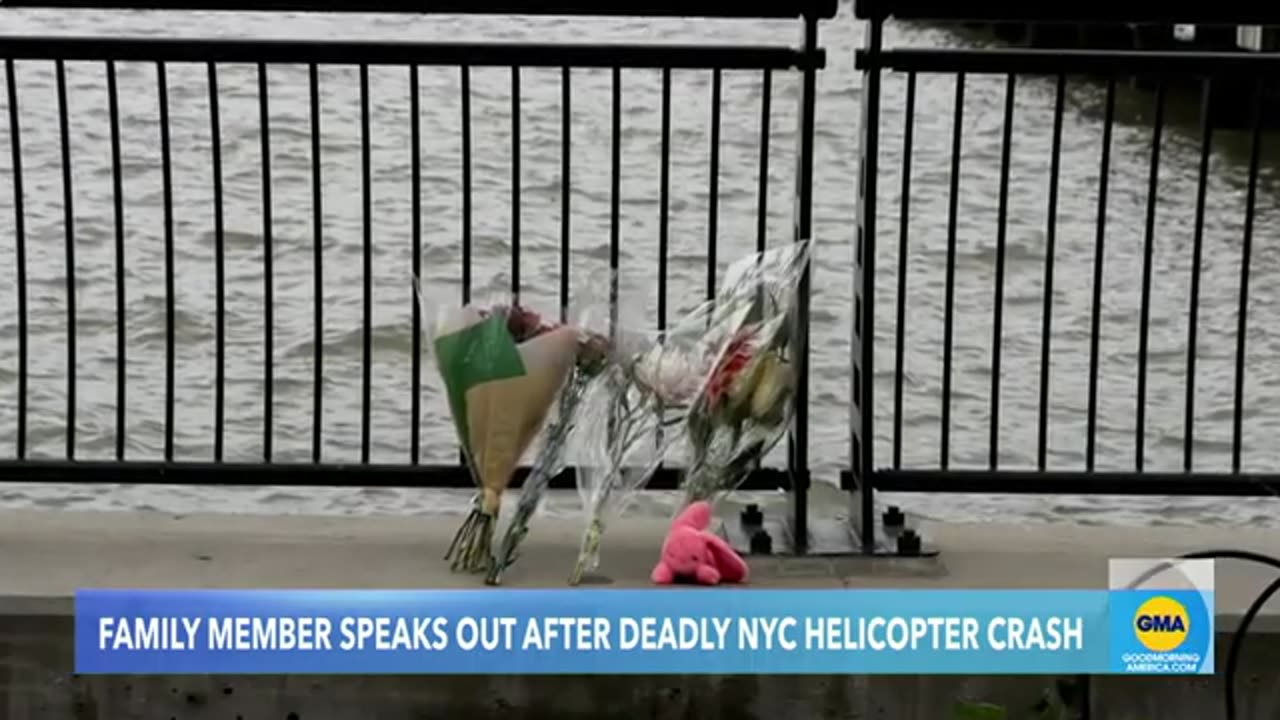 Family member speaks out following helicopter crash in Hudson River