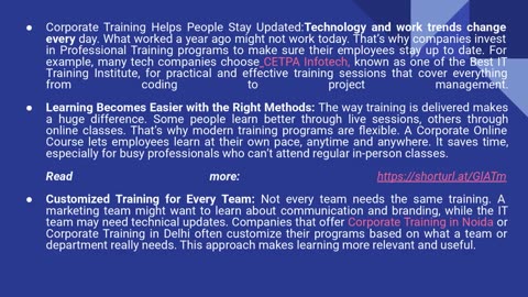 Why Are Corporate Training Methods Important for Employee Development