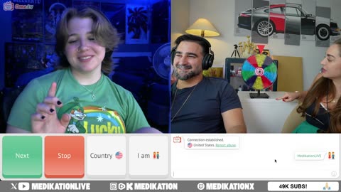 Medikation is LIVE! Spin The Wheel for Money on Omegle Ome TV!