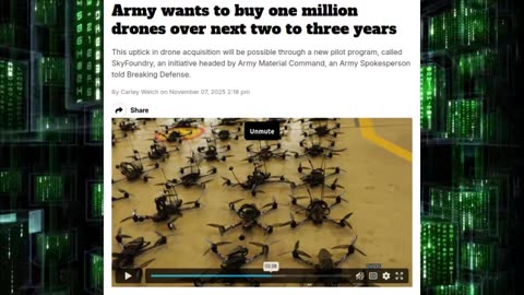 US ARMY to Have 1 Million Drones in 2 to 3 Years