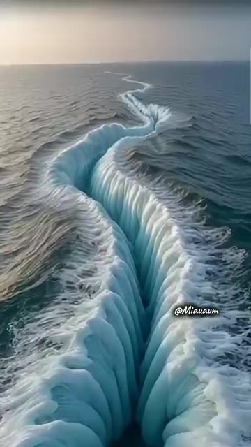 🌊 The Split Sea – Nature’s Astonishing Wonder!