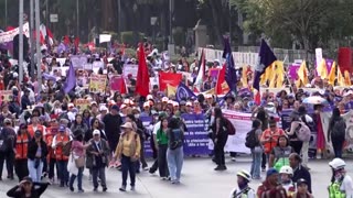Spain, Mexico protests mark UN day to end violence against women