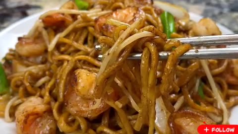 Shrimp chow mein |flavourful and easy shrimp chowmein recipe 😍🥰