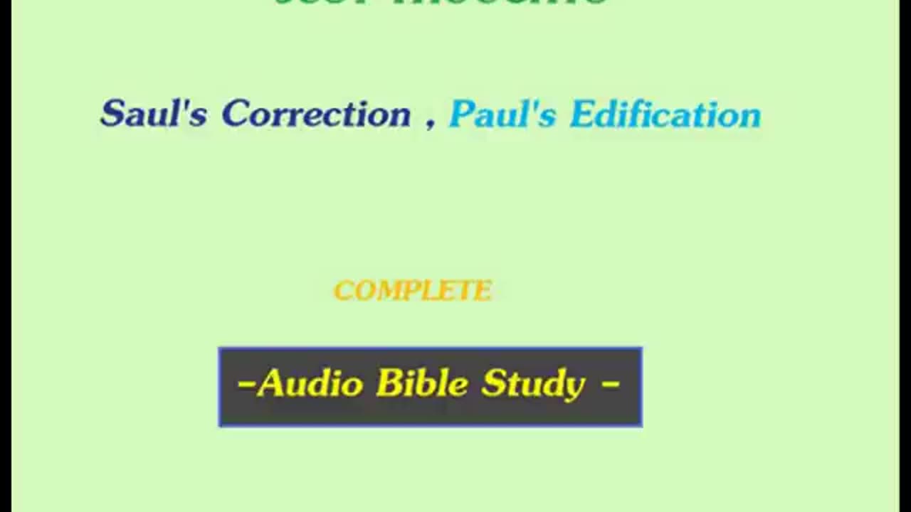 Just Thoughts - Saul's Correction, Paul's Edification (2011) Retro
