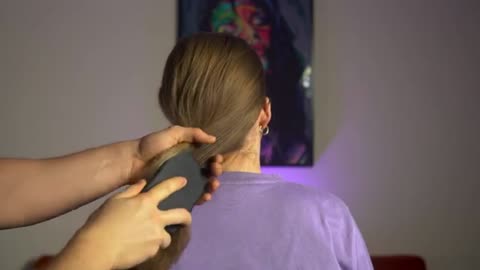 6. ASMR Hair Brushing for Anxiety & Stress
