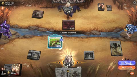 Magic: The Gathering Arena random ranked match.