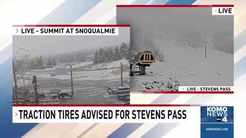 Snow blankets Cascades as WSDOT workers prepare for winter driving season