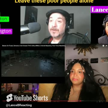 Lance B Beacting to Alanda Parkers The Conjuring 2 clip 7 #funny