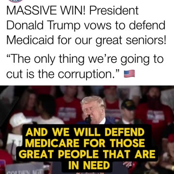 Mr. President Vows To Defend Social Security and Medicaid For Seniors And People In Need! (CC)