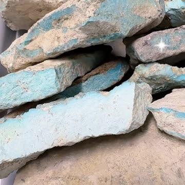 20250716-5 Natural Original Turquoise Rough:Unopened Geologic Treasure Blind Box