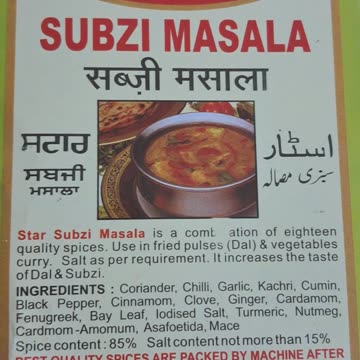promoting subzi masala