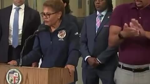 Karen Bass says city employees cannot clean all the destruction in downtown Los Angeles