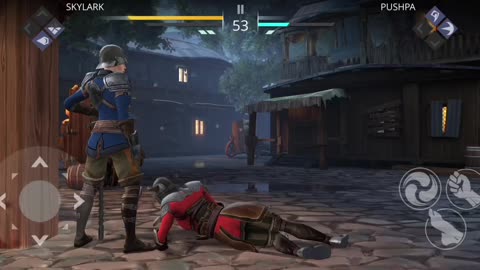 shadow ninja fighting with dual blades