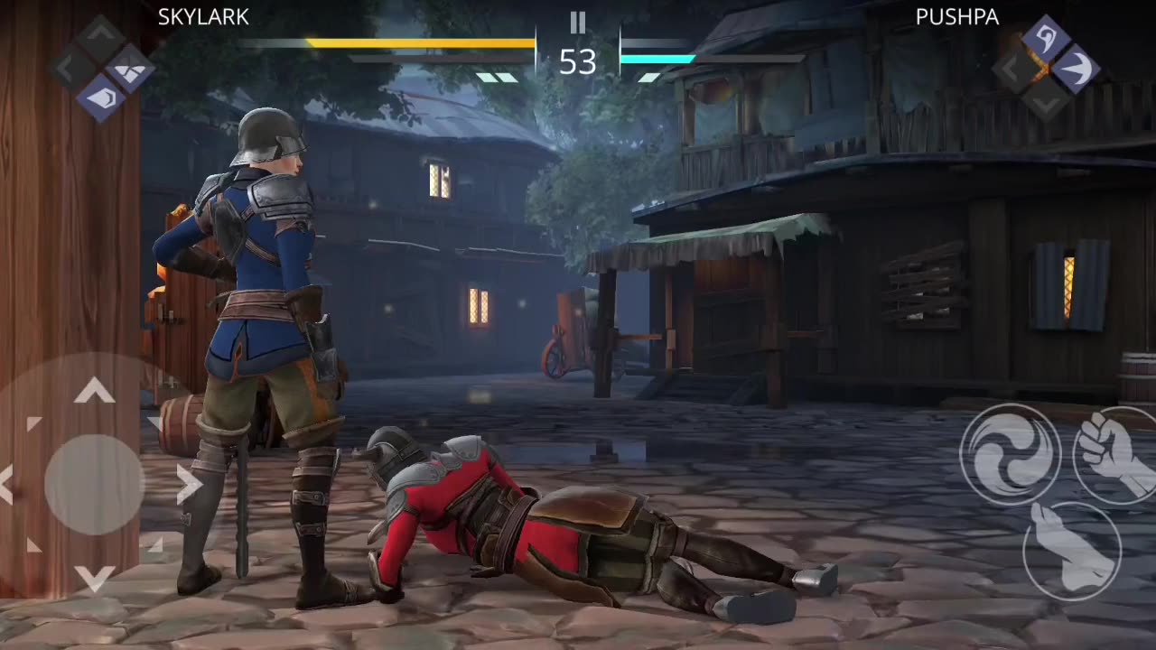 shadow ninja fighting with dual blades