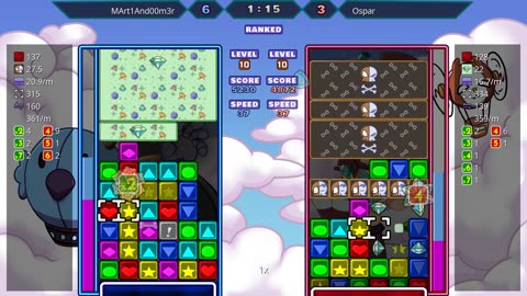 Panel Attack 2-Player (7-25-2025): MArt1And00m3r vs Ospar