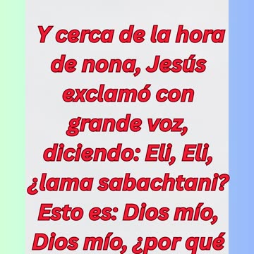 "El clamor de Jesús en la cruz" Mateo 27:46 #shorts #youtube #ytshorts #jesus #views #youtubeshorts
