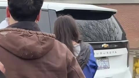 Driver gets stopped by the mob