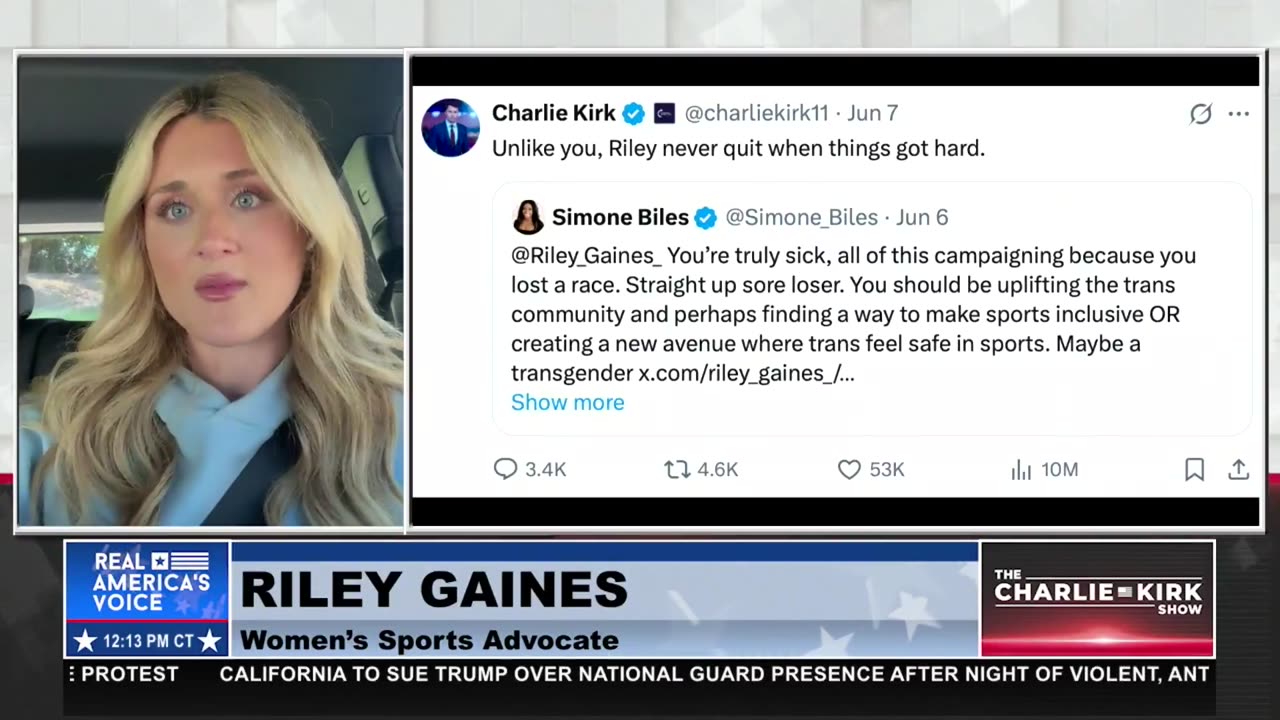 RILEY GAINES VS. SIMONE BILES