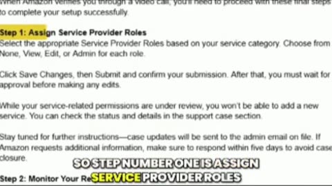 Steps to Complete Your Amazon SP Portal Setup