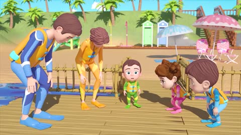 Baby Shark Dance and Octopus Chase - Nursery Rhymes & Sea Animal Songs