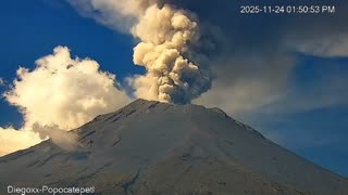 Stratovolcano Popocatepetl in Mexico