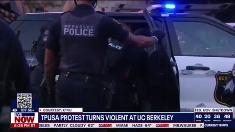 Turning Point USA event, protest turns violent in Berkeley, CA