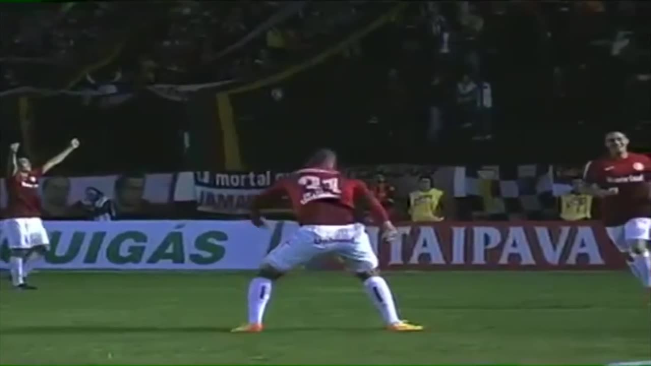 Brazilian soccer player injures knee performing backflip celebration