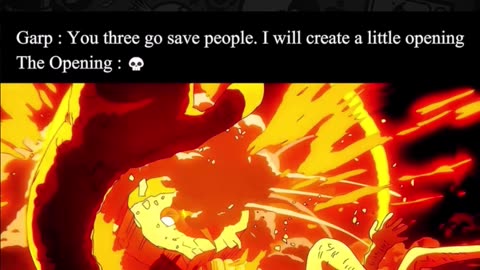 I mean that's not opening that's Distruction 💀 #OnePiece #GARP #galaxydivide #anime